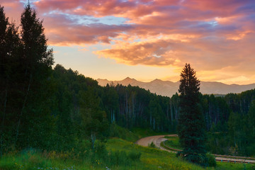 A Summer Sunset Along Kebler