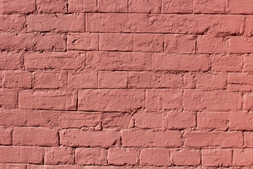 Old brick wall with paint
