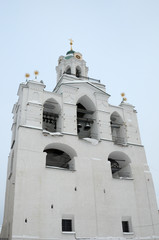 winter view at russian orthodox church