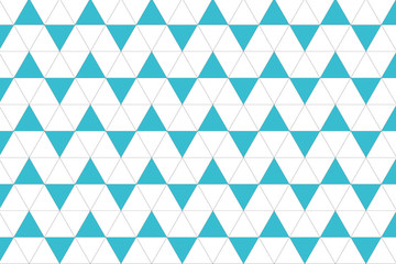 Blue and white triangle pattern.