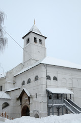 winter view at russian orthodox church