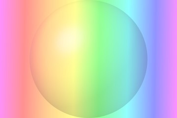 single bubble over pastel stripes