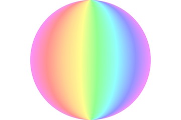circle of pastel colours isolated