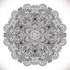 Mandala. Beautiful vintage round pattern