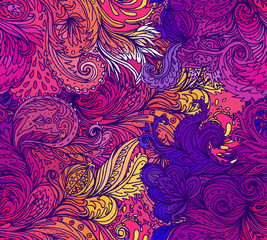 Beautiful ornate floral paisley