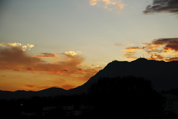 sunset in Italy