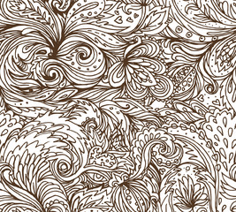 Beautiful ornate floral paisley