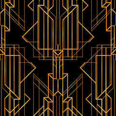 Art deco geometric pattern (1920's style)