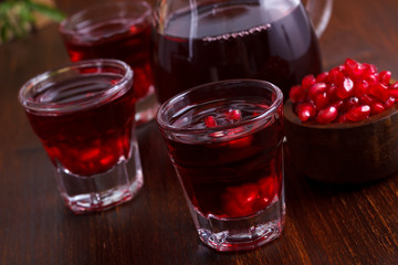 Fresh pomegranate juice