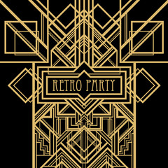 Art deco geometric pattern (1920's style)