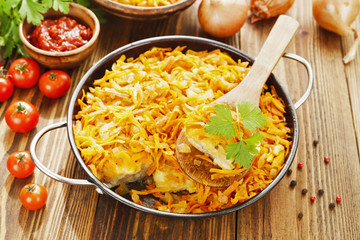 Fish with vegetables