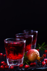 Delicious pomegranate cocktail
