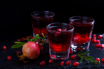 Delicious pomegranate cocktail