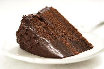 Homemade italian chocolate cake with ricotta cheese and dark Homemade italian chocolate cake with ricotta cheese and dark