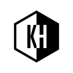 INITIAL hexsagonal HALF LOGO