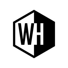 INITIAL hexsagonal HALF LOGO