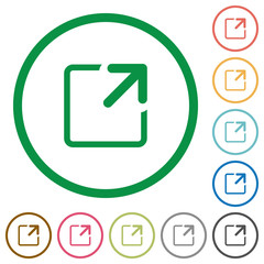 Maximize window outlined flat icons