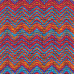 Ethnic zigzag pattern in retro colors, background