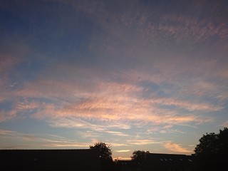 Wolken in der Dämmerung