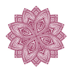 Mandala. Decorative floral pattern. Vector illustration of ethnic style