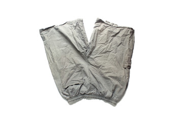 gray pants on white background