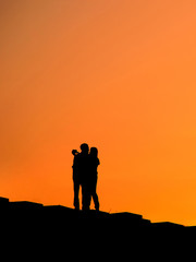 Couple at sunset