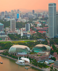 Singapore at twilight