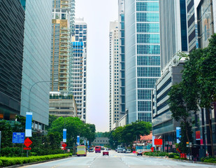 Obraz premium Singapore downtown