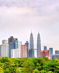 Naklejka premium Kuala Lumpur Downtown, Malaysia