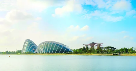 Wandcirkels tuinposter Gardens by the Bay in Singapore © joyt