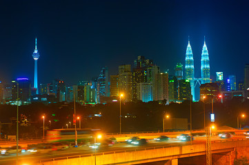 Kuala Lumpur at night