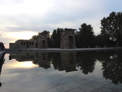 Debod Temple in Madrid