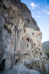 Fototapeta na wymiar Cave dwellings in Vardzia, Georgia