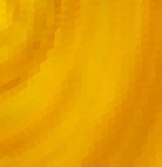 Gold color geometric rumpled background. Low poly style gradient illustration. Graphic background.