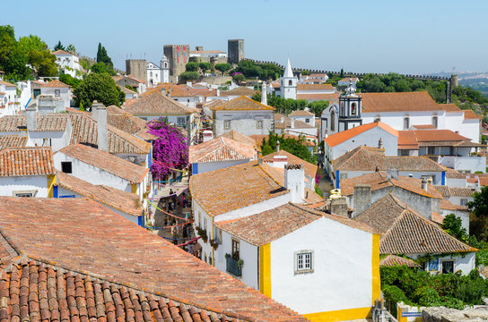 Obidos- Blick über die Altstadt,historische Altstadt
