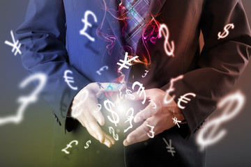 Forex trading technical analysis concept