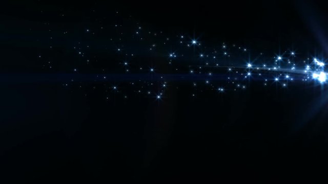 abstract comet in space