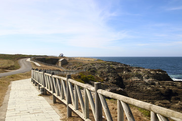 landscape of a path in the coast