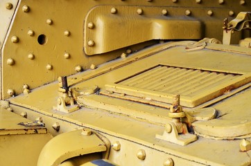Piece of armored tank