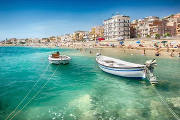 Beach in Giardini Naxos, Sicily © pitrs