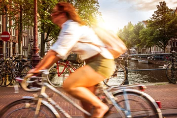Fotobehang The city of Amsterdam © sabino.parente