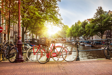 Fototapeta na wymiar The city of Amsterdam