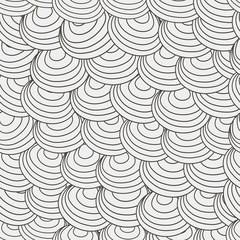  vector seamless abstract hand-drawn pattern. Hand drawn seamless wave background,  Wave patterns . 