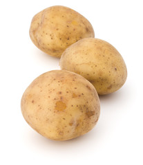 new potato tuber isolated on white background cutout