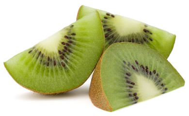 Naklejka na ściany i meble Sliced Kiwi fruit isolated on white background cutout