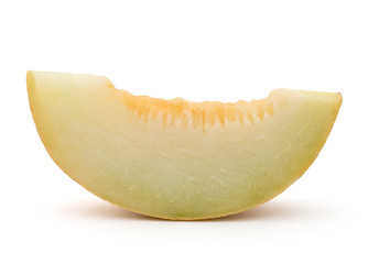 melon slice isolated on white background cutout