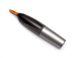 Nose and ear hair trimmer isolated on white