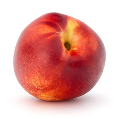 Nectarine fruit isolated on white background close up