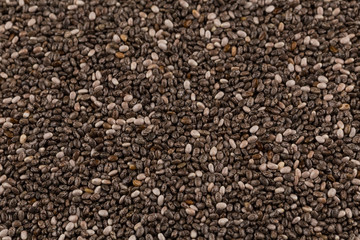 Chia seeds closeup