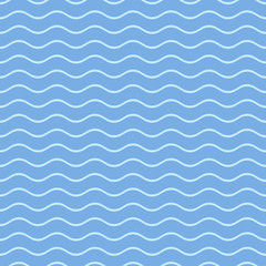 Simple seamless wavy line pattern